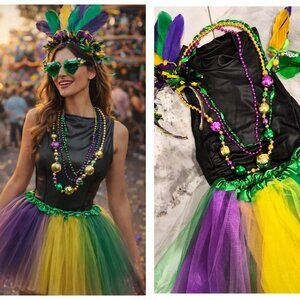 7 Piece Mardi Gras/Parade Outfit